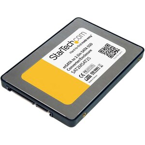 StarTech.com 2.5in SATA to Mini SATA SSD Adapter Enclosure - 1 x Total Bay - 1 x 2.5 Bay - Serial ATA