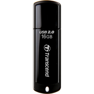 Transcend JetFlash 350 16 GB USB 2.0 Flash-Laufwerk - Schwarz - 15 MB/s Read Speed - 7 MB/s Write Speed - 30 Jahr(e) Garantie