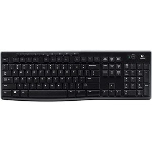 Logitech K270 Keyboard - Wireless Connectivity - USB Interface - RF - 10 m - 2.40 GHz - Email, Play/Pause, Volume Control 
