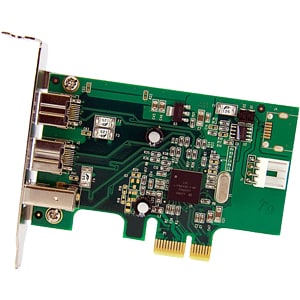 StarTech.com Adaptador Tarjeta FireWire PCI-Express Bajo Perfil de 2 Puertos F/W 800 y 1 Puerto F/W 400 - 3 Total puerto(s