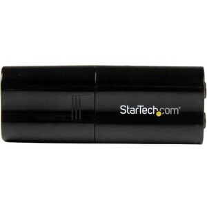 StarTech.com Tarjeta de Sonido Estéreo USB Externa Adaptador Convertidor - Negro - Negro