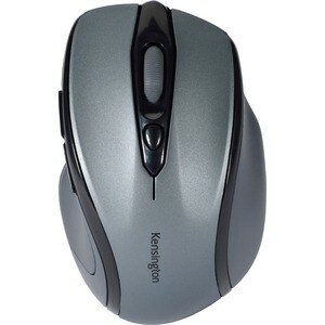 Kensington Pro Fit Mid-size Wireless Mouse - Optical - Wireless - Radio Frequency - 2.40 GHz - Graphite - 1 Pack - USB - 1