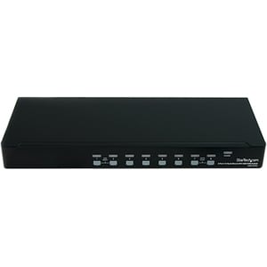 StarTech.com 8 Port 1U Rackmount DVI USB KVM Switch - 8 Computer(s) - WUXGA - 1920 x 1200 - 10 x USB - 9 x DVI - 1U - Rack