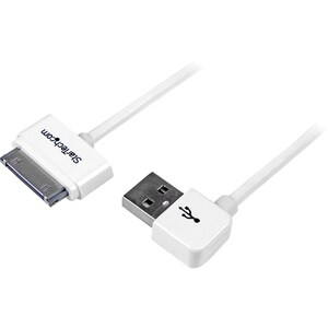 StarTech.com Cable Cargador 1m Conector Dock Connector de Apple® 30 Pines a USB en Ángulo Izquierdo iPod® iPhone® iPad® - 