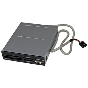 StarTech.com 3.5in Front Bay 22-in-1 USB 2.0 Internal Multi Media Memory Card Reader - Black - Add front panel access to 2