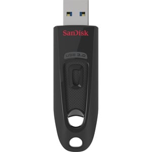 SanDisk Ultra 32 GB USB 3.0, USB 2.0 Flash Drive - Black - 130 MB/s Read Speed - 5 Year Warranty