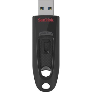 SanDisk Ultra 64 GB USB 3.0 Flash Drive - Black - 80 MB/s Read Speed - 5 Year Warranty