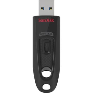 SanDisk Ultra 16 GB USB 3.0 Flash Drive - Black - 80 MB/s Read Speed - 5 Year Warranty