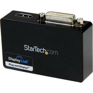 StarTech.com USB 3.0 to HDMIÂ® and DVI Dual Monitor External Video Card Adapter - 1 x 9-pin Type B USB 3.0 USB Male - 1 x 