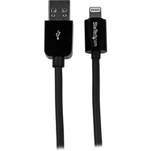 StarTech.com 15cm (6in) Short Black AppleÂ® 8-pin Lightning Connector to USB Cable for iPhone / iPod / iPad - Cable for iP