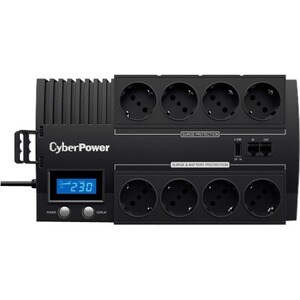 CyberPower BRICs LCD BR1000ELCD Line-interactive UPS - 1 kVA/600 W - Wall Mountable - 8 Hour Recharge - 1 Minute Stand-by 