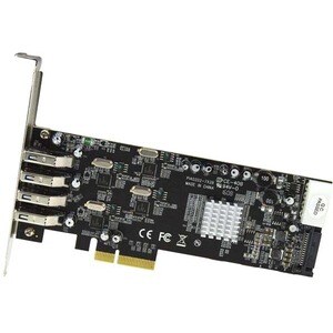 StarTech.com Adattatore scheda SuperSpeed USB 3.0 (5Gbps) con 4 porte PCI Express (PCIe) con 4 canali da 5 Gbps dedicati -