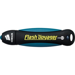 Corsair 128GB Flash Voyager USB 3.0 Flash Drive - 128 GB - USB 3.0 - 190 MB/s Read Speed - 60 MB/s Write Speed - Black REA