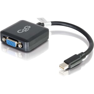 C2G Mini DisplayPort to VGA Adapter - 8in - Active - M/F - Mini DisplayPort/VGA for Notebook, Tablet, Monitor, Video Devic