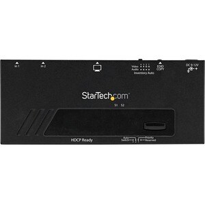 StarTech.com 2 Port HDMI Switch w/ Automatic and Priority Switching - 2 In 1 Out HDMI Selector with Automatic Priority Swi