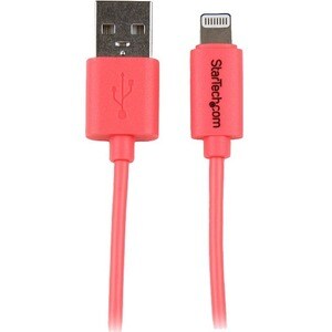 StarTech.com 1m (3ft) Pink Apple 8-pin Lightning Connector to USB Cable for iPhone / iPod / iPad - Cable for iPad, iPhone 