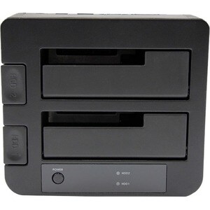StarTech.com Dual-Bay USB 3.0 / eSATA to SATA Hard Drive Docking Station, 2.5/3.5" SATA III, SSD/HDD Dock, Top-Loading - D