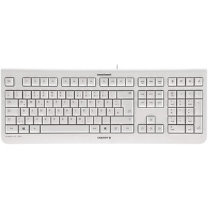 Clavier CHERRY KC 1000 - Câble Connectivité - USB Interface - Français - Gris clair - LPK Pavé Numérique - 105 Touche(s) -