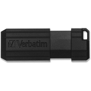 Verbatim PinStripe 16 GB USB 2.0 Type A Flash Drive - Black - 2 Year Warranty - 1 Each