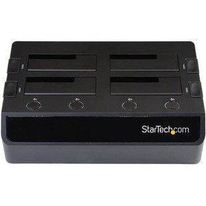 StarTech.com USB 3.0 4 Bay 2,5" / 3,5" SATA III Festplatten / SSD Dockingstation mit UASP und zwei Lüftern - 4 x HDD unter