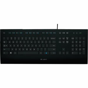Logitech K280e Keyboard - Cable Connectivity - USB Interface - English (US) - QWERTY Layout - Black - Computer - PC