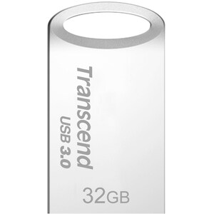 Transcend 32GB JetFlash 710S USB 3.0 Flash Drive - 32 GB - USB 3.0 - 90 MB/s Read Speed - 24 MB/s Write Speed - Silver