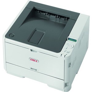 Oki B400 B412dn Desktop LED Printer - Monochrome - 33 ppm Mono - 1200 x 1200 dpi Print - Automatic Duplex Print - 350 Shee