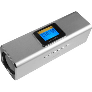 Système de Haut-Parleurs MusicMan Portable - Argenté - Fréquence 150 Hz à 18 kHz - Batterie rechargeable - USB