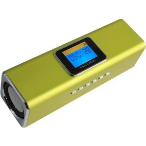 Système de Haut-Parleurs MusicMan 2.0 Portable - 6 W RMS - Vert - Fréquence 150 Hz à 18 kHz - Batterie rechargeable - USB