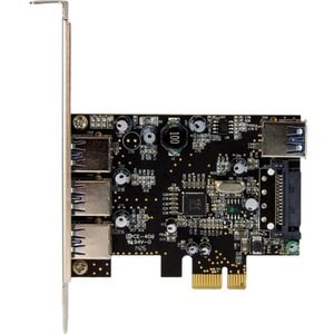 StarTech.com Scheda Espansione PCI Express USB 3.0 SuperSpeed a 4 porte ( 3 esterne, 1 interna ) - 4 Total USB Port(s) - 4