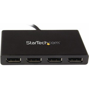 StarTech.com 4 Port Mini DisplayPort MST Hub - 4K 30Hz - Mini DP to DisplayPort Splitter for Multiple Monitors - mDP to DP