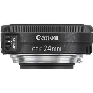 Canon - 24 mm - f/22 - f/2.8 - Pancake Fixed Lens for Canon EF-S - 52 mm Attachment - 0.27x Magnification - STM - 68.2 mm 