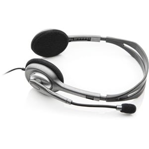 Logitech H111 Wired Over-the-head Stereo Headset - Black - Binaural - Supra-aural - 32 Ohm - 20 Hz to 20 kHz - 180 cm Cabl