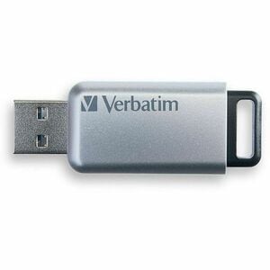 Verbatim Store 'n' Go Secure Pro 32 GB USB 3.0 Flash Drive - Silver - 256-bit AES - TAA Compliant - 1 Each