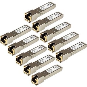 StarTech.com Gigabit RJ45 Kupfer SFP Transceiver Modul - HP J8177C kompatibel 1000Base-T - Mini GBIC - 10er pack - für Dat