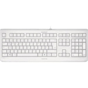 CHERRY KC 1068 Keyboard - Cable Connectivity - USB Interface - Spanish - Pale Gray - LPK Keyswitch - 105 Key(s)