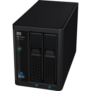 WD My Cloud PR2100 2 x Total Bays NAS Storage System - 8 TB HDD - Intel Pentium N3710 Quad-core (4 Core) 1.60 GHz - 4 GB R