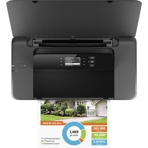 HP Officejet 200 Portable Inkjet Printer - Color - 20 ppm Mono / 19 ppm Color - 4800 x 1200 dpi Print - Manual Duplex Prin