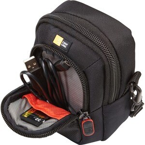 Sacoche de transport Case Logic Caméra - Noir - Polyester Cuerpo - Belt Loop, Bandoulière - 145 mm Hauteur x 100 mm Largeu