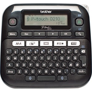 Brother P-touch PT-D210VP Electronic Label Maker - Thermal Transfer - 20 mm/s Mono - 180 dpi - Label, Tape3.50 mm, 6 mm, 9
