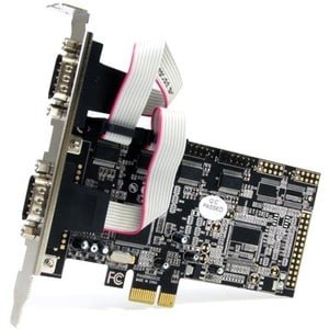 StarTech.com Serieller Adapter - Doppelprofil Plug-in-Karte - 1 - PCI Express x1 - PC - 4 x Anzahl externe serielle Ports
