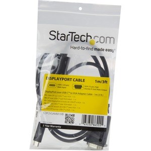 StarTech.com 1 m USB/VGA Videokabel - 1 - Cable for Projektor, Monitor, Workstation, Videogerät, Chromebook, MacBook, TV, 