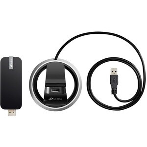 TP-Link Archer T9UH IEEE 802.11ac Dual Band Wi-Fi Adapter for Desktop Computer/Notebook - USB 3.0 - 1.86 Gbit/s - 2.40 GHz
