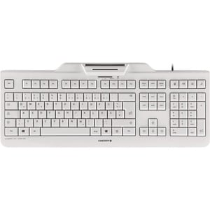 CHERRY KC 1000 SC Keyboard - Cable Connectivity - USB Interface - Black - Mechanical Keyswitch - Smart Card Reader -  Nord