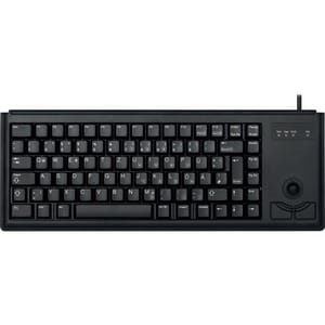 CHERRY Compact G84-4400 Keyboard - Cable Connectivity - USB Interface - Trackball - Swedish - Black - 84 Key(s) - Notebook