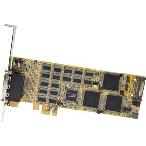 StarTech.com 16 Port PCI Express Seriell Karte - Low Profile - High Speed PCIe Seriell Karte mit 16 DB9 RS232 Ports - PCI 