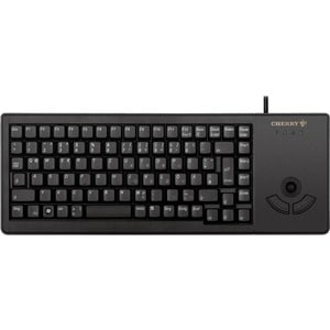 CHERRY G84-5400 Keyboard - Cable Connectivity - USB Interface - Trackball - English (US) - Black - Computer - PC, Mac, Unix