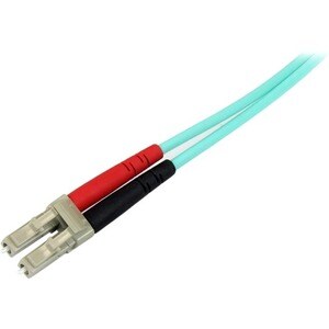 StarTech.com Câble Fibre Optique Multimode 2m LC/UPC à LC/UPC OM4, 50/125µm LOMMF/VCSEL, 100G, Faible Perte d'Insertion, C