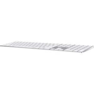 Apple Magic Keyboard - Wireless Connectivity - English (UK) - QWERTY Layout - Silver, White - Scissors Keyswitch - Bluetoo
