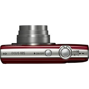 Canon IXUS 185 20 Megapixel Compact Camera - Red - 1/2.3" Sensor - Autofocus - 6.8 cm (2.7")LCD - 8x Optical Zoom - 4x Dig